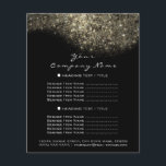 Prospectus 11,4 Cm X 14,2 Cm Paillettes dorées Confetti minimaliste conceptuel<br><div class="desc">Collection de salon de luxe florenceK</div>