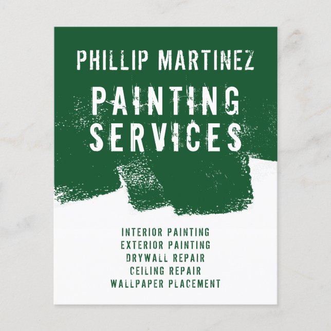 Prospectus 11,4 Cm X 14,2 Cm Paint wall flyer (Devant)