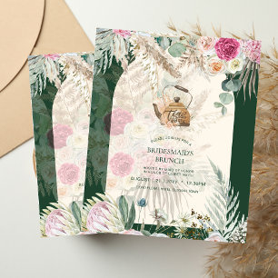 Prospectus 11,4 Cm X 14,2 Cm Pampas Grass THÉ Fête des mariées Déjeuner