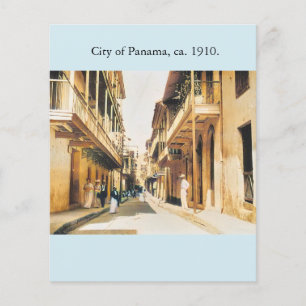 Prospectus 11,4 Cm X 14,2 Cm Panama Casco Viejo vieux repro photo