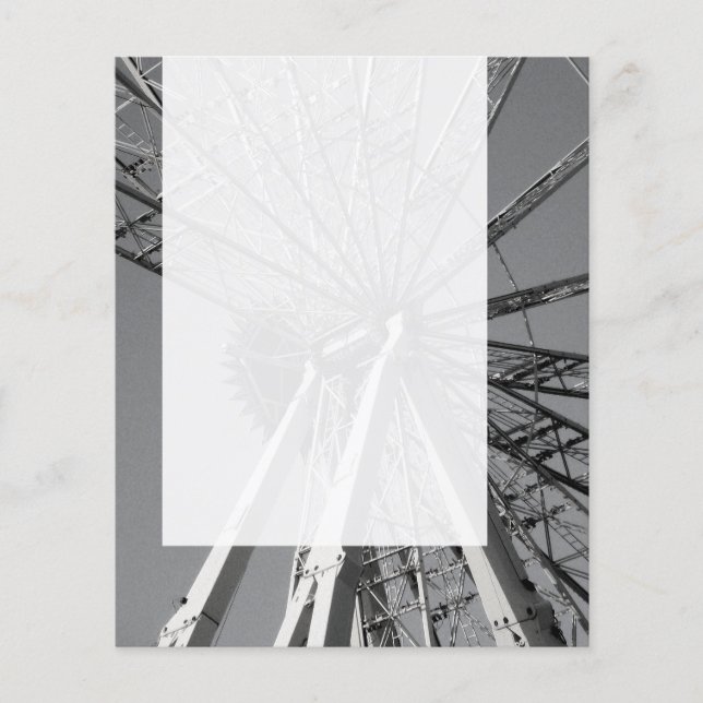 Prospectus 11,4 Cm X 14,2 Cm Panneau 014 - Grande roue (Devant)