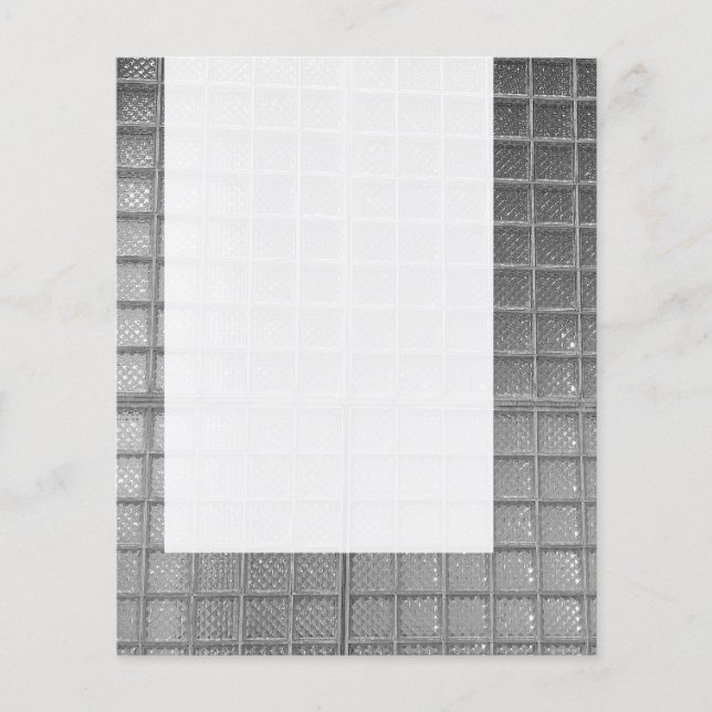 Prospectus 11,4 Cm X 14,2 Cm Panneau 035 - Mur de verre (Devant)