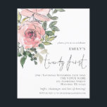 Prospectus 11,4 Cm X 14,2 Cm PAPER Blush Pink Florals 21e anniversaire Invitati<br><div class="desc">Une alternative PAPER (pas de carte) de grande valeur SANS ENVELOPPES à la taille plus petite 4, 5" x 5, 6" et à un prix réduit. (Les enveloppes standard A6 sont la taille la plus proche à adapter) Papier Blush Florals Invitation fête de vingt-et-un-anniversaire. une illustration florale à la mode...</div>