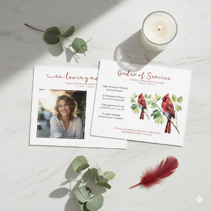 Prospectus 11,4 Cm X 14,2 Cm PAPER Programme funéraire commémoratif du cardinal