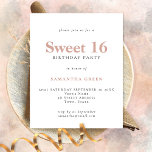 Prospectus 11,4 Cm X 14,2 Cm PAPER Simple Texte Blush Sweet 16 Invitation d'ann<br><div class="desc">PAPIER Simple Texte Blush Sweet 16 Anniversaire Invitation. Une alternative de 4, 5 x 5, 6 pouces entièrement personnalisable,  rapport qualité/prix PAPER,  pas de carte,  fournie SANS enveloppe (A6 sont la taille la plus proche à adapter).</div>