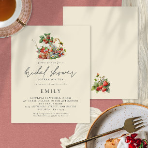 Prospectus 11,4 Cm X 14,2 Cm PAPIER   Fraises Fête des mariées de thé après-mid