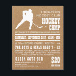 Prospectus 11,4 Cm X 14,2 Cm Papier Kraft, Circulaire publicitaire de camp de h<br><div class="desc">Papier Kraft,  Dépliants Publicitaires De Camp De Hockey Par Le Magasin Carte de visite.</div>