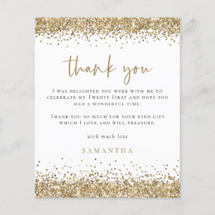 Prospectus 11,4 Cm X 14,2 Cm PAPIER Parties scintillant d'or Vingt premier Me