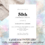 Prospectus 11,4 Cm X 14,2 Cm PAPIER Texte simple N'importe quelle couleur 50e a<br><div class="desc">PAPIER Texte simple Toute couleur 50e anniversaire Invitation. Une alternative de 4, 5 x 5, 6 pouces entièrement personnalisable,  rapport qualité/prix PAPER,  pas de carte,  fournie SANS enveloppe (A6 sont la taille la plus proche à adapter).</div>