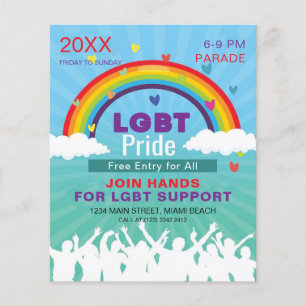 Prospectus 11,4 Cm X 14,2 Cm Parade LGBT Pride