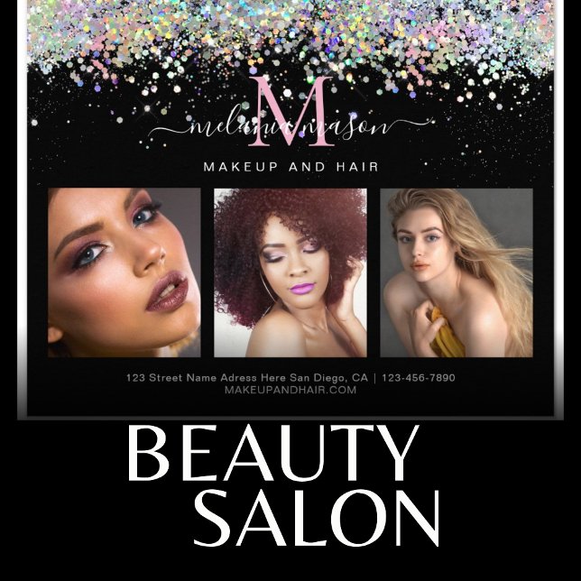 Prospectus 11,4 Cm X 14,2 Cm Parties scintillant holographique maquillage Artis (Créateur téléchargé)