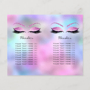 Prospectus 11,4 Cm X 14,2 Cm Parties scintillant rose Maquillage Oeil Lash Prix
