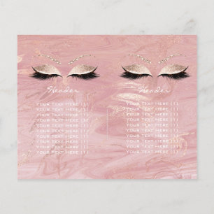 Prospectus 11,4 Cm X 14,2 Cm Parties scintillant rose Maquillage Oeil Lash Prix