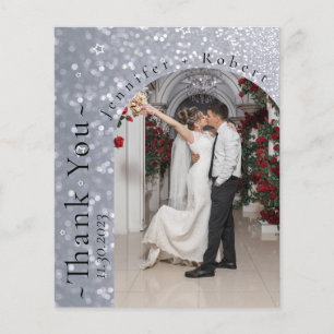 Prospectus 11,4 Cm X 14,2 Cm Parties scintillant Sparkly Budget Mariage Cartes