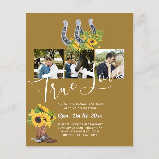 Prospectus 11,4 Cm X 14,2 Cm Pays Sud Russe Photo Mariage BUDGET (Devant)