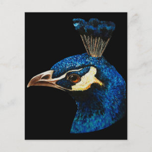 Prospectus 11,4 Cm X 14,2 Cm Peacock Art Design   Cadeau pour Amoureux des anim