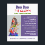 Prospectus 11,4 Cm X 14,2 Cm Personalised Photograph, Kids Entertainer, Clown<br><div class="desc">Personalised Photograph,  Kids Entertainer,  Clown Advertising Flyers By The Business Card Store.</div>