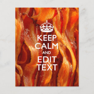 Prospectus 11,4 Cm X 14,2 Cm Personnalisez ceci avec Keep Calm et Sizzling Baco