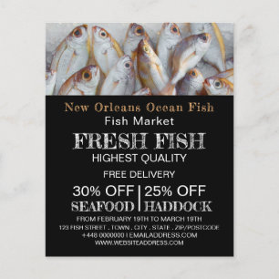 Prospectus 11,4 Cm X 14,2 Cm Petits poissons, Pêcheur/Femme, Poisson Adjudicati