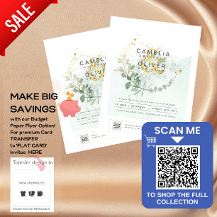 Prospectus 11,4 Cm X 14,2 Cm PHOTO BUDGÉTAIRE DE L'ÉCOLOGIE Faire-part de maria