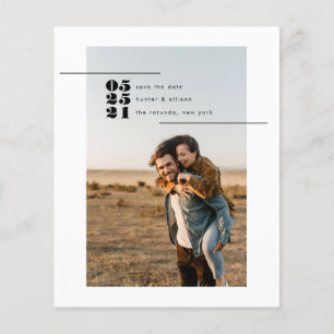 Prospectus 11,4 Cm X 14,2 Cm Photo du budget Enregistrer la date