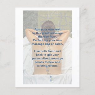 Prospectus 11,4 Cm X 14,2 Cm Photo Massage Pierres en Verre de Plage