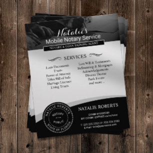 Prospectus 11,4 Cm X 14,2 Cm Photographie de l'agent de signature de prêt publi