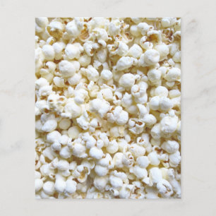 Prospectus 11,4 Cm X 14,2 Cm Photographie de Popcorn Texture
