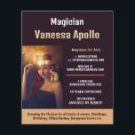 Prospectus 11,4 Cm X 14,2 Cm Photographie personnalisée, Publicité de magicien<br><div class="desc">Photo Personnalisée,  Magicien Publicité Flyers Par Le Magasin Carte de visite.</div>
