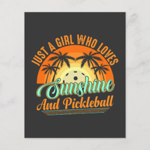 Prospectus 11,4 Cm X 14,2 Cm pickleball femmes soleil