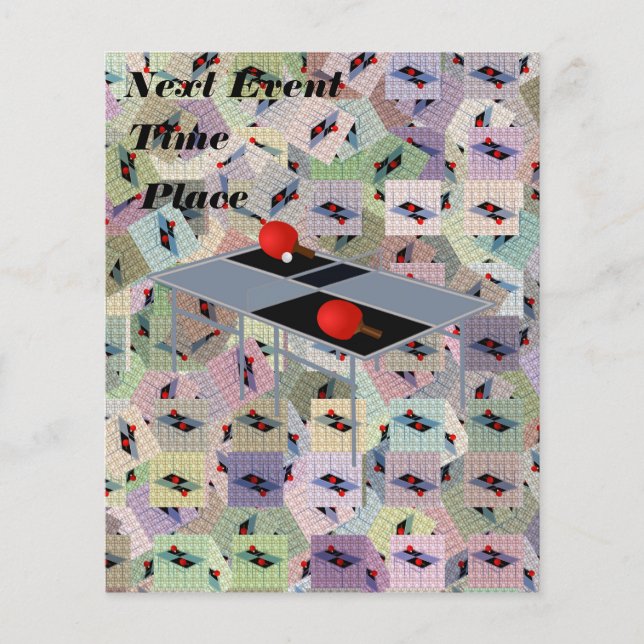 Prospectus 11,4 Cm X 14,2 Cm Ping Pong, Circulaire promotionnelle (Devant)