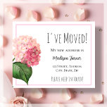 Prospectus 11,4 Cm X 14,2 Cm Pink Hydrangea New Home Faire-part<br><div class="desc">Se déplacer dans une nouvelle maison est toujours un moment passionnant, mais laisser tout le monde connaître votre nouvelle adresse peut être un problème. C'est pourquoi nous avons créé ces magnifiques faire-part d'adresses hydrangea roses ! Ces dépliants sont parfaits pour annoncer votre déménagement à vos amis, à votre famille et...</div>
