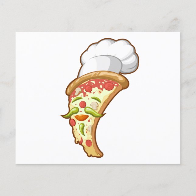 Prospectus 11,4 Cm X 14,2 Cm Pizza Chef (Devant)