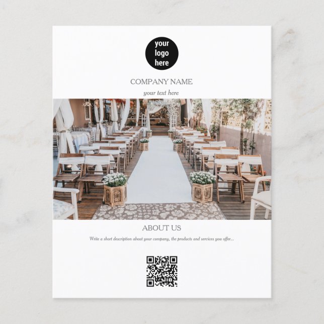 Prospectus 11,4 Cm X 14,2 Cm Planification des événements Publicité promotionne (Devant)