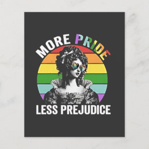 Prospectus 11,4 Cm X 14,2 Cm Plus de fierté moins de préjugé LGBT Mois Gay prid