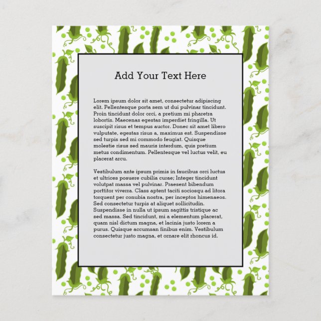 Prospectus 11,4 Cm X 14,2 Cm Pois Plantes Feuilles Rond Légumes Aliments sains (Devant)