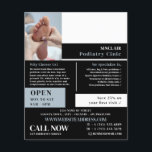 Prospectus 11,4 Cm X 14,2 Cm Portrait de soins du pied, Clinique de podiatrie,<br><div class="desc">Foot Care Portrait,  Podiatry Clinic,  Podiatrist Advertising Flyer par The Carte de visite Store.</div>