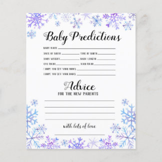 Prospectus 11,4 Cm X 14,2 Cm Prédictions pour bébé - Bébé il fait froid dehors