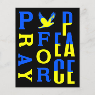 Prospectus 11,4 Cm X 14,2 Cm Priez pour la paix