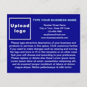 Prospectus 11,4 Cm X 14,2 Cm Produits ou services d'affaires sur le prospectus 