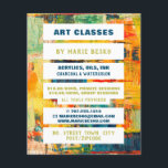 Prospectus 11,4 Cm X 14,2 Cm Professeur d'art de peinture Abstraite multicolore<br><div class="desc">Peinture Abstraite multicolore,  Enseignant en Art,  Circulaire publicitaire de classe Art par The Carte de visite Store.</div>