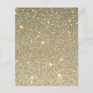 Prospectus 11,4 Cm X 14,2 Cm prospectus blanc parties scintillant