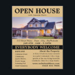 Prospectus 11,4 Cm X 14,2 Cm Publicité Open House Realtor élégant<br><div class="desc">Stylish Realtor Open House Publicité Flyers Par Le Magasin Carte de visite.</div>