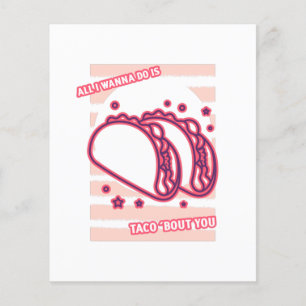 Prospectus 11,4 Cm X 14,2 Cm Pun de nourriture mexicaine Tacos