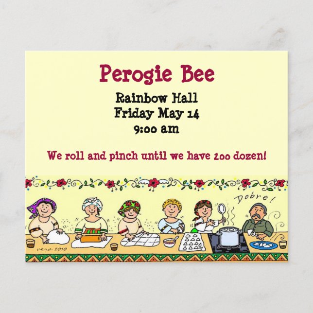 Prospectus 11,4 Cm X 14,2 Cm Pyrohy Perogie Varenyky Pierogie (Devant)