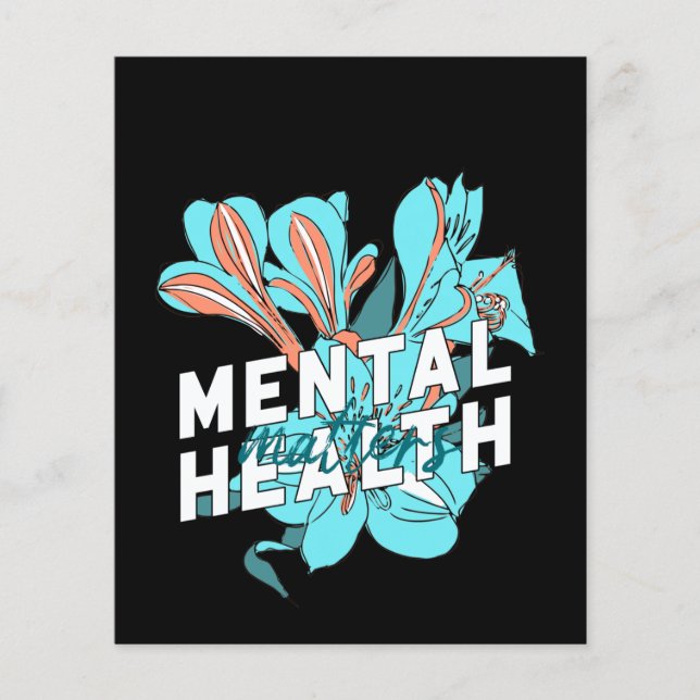 Prospectus 11,4 Cm X 14,2 Cm Questions de santé mentale (Devant)