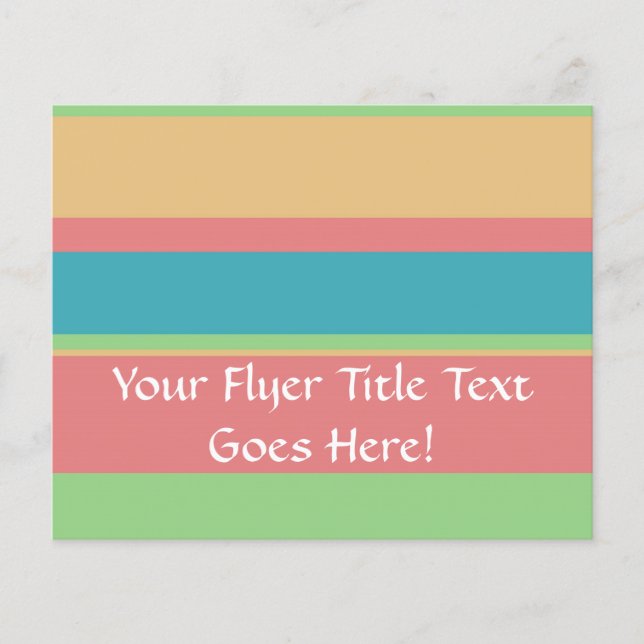 Prospectus 11,4 Cm X 14,2 Cm Rayures de glace à la sherbet (Devant)