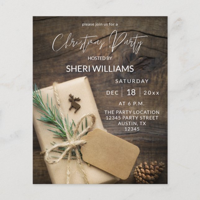 Prospectus 11,4 Cm X 14,2 Cm Rendez-vous budgétaire et fête de Noël actuelle 2 (Devant)