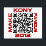 Prospectus 11,4 Cm X 14,2 Cm Rendre Kony célèbre 2012 Video QR Code Joseph Kony<br><div class="desc">À propos de ce dessin : Joseph Kony est un chef de guerre de la guérilla africaine originaire d'Ouganda, chef de la violente LRA ( Lord's Resistance Army ). Kony a été inculpé de crimes de guerre contre l'humanité par la Cour pénale internationale de La Haye depuis 2005, mais reste...</div>
