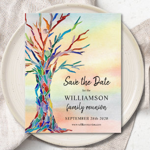 Prospectus 11,4 Cm X 14,2 Cm Réunion de la famille de budgets Enregistrer la da